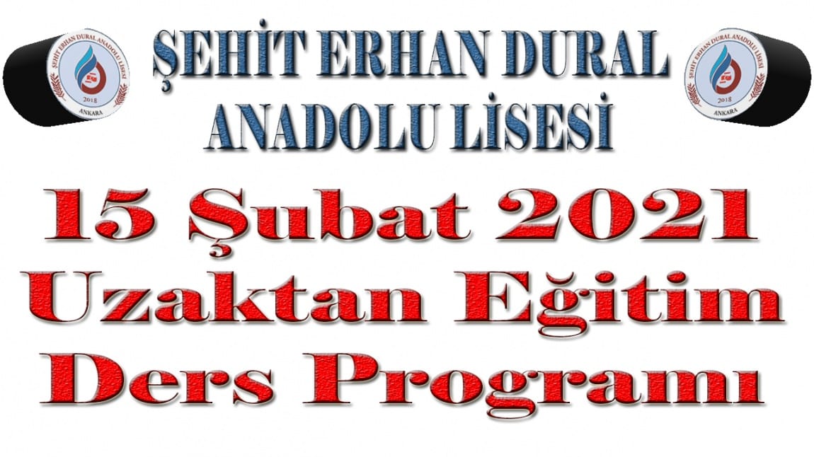 uzaktan egitim ders programi sehit erhan dural anadolu lisesi